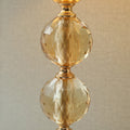 Four Crystal Ball French Gold Table lamps (Pair) for bedrooms