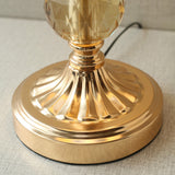 Four Crystal Ball French Gold Table lamps (Pair) for bedrooms