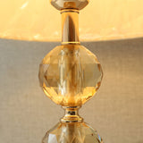 Four Crystal Ball French Gold Table lamps (Pair) for bedrooms
