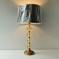 Four Crystal Ball Gold Brown Table lamps (Pair) for bedrooms