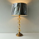 Four Crystal Ball Gold Brown Table lamps (Pair) for bedrooms