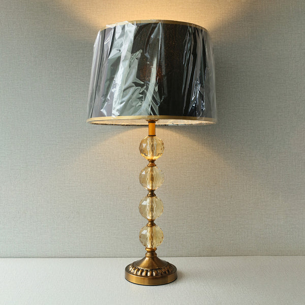 Four Crystal Ball Gold Brown Table lamps (Pair) for bedrooms