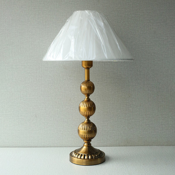 Metal 3 Balls Golden Brown Table Lamps(Pair) for bedrooms