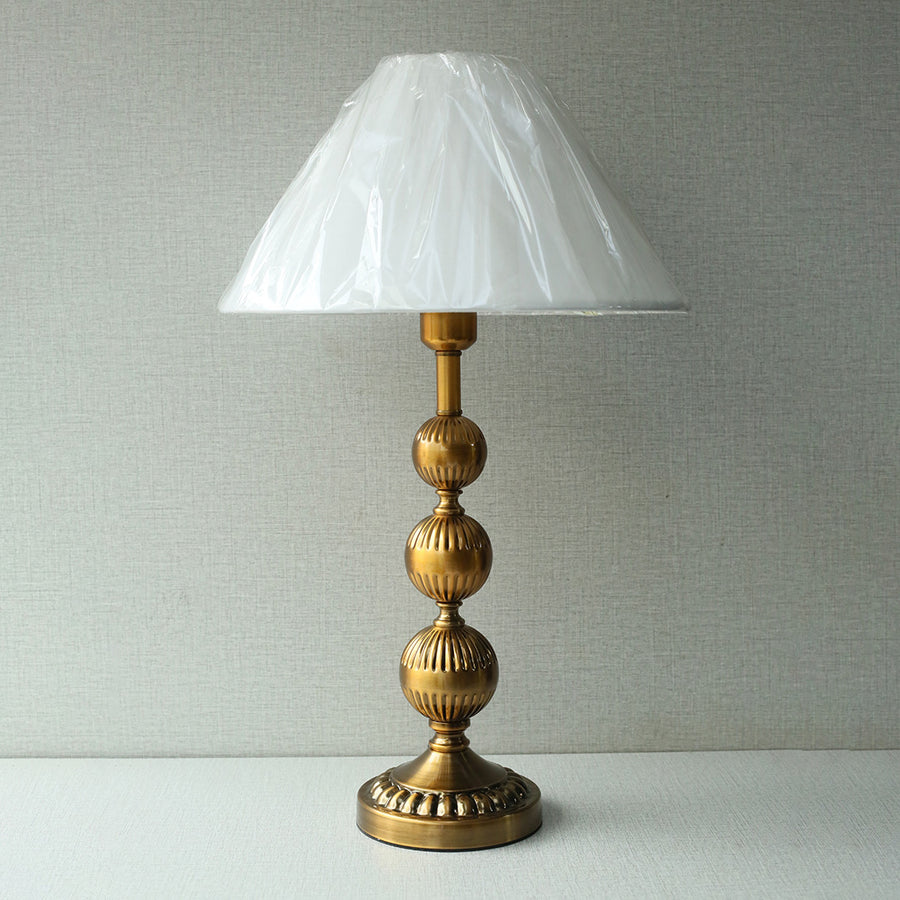 Metal 3 Balls Golden Brown Table Lamps(Pair) for bedrooms