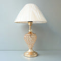 LED Beads Pear Shape French Gold Color Table Lamp (Pair) for bedrooms