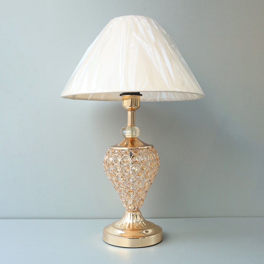 LED Beads Pear Shape French Gold Color Table Lamp (Pair) for bedrooms