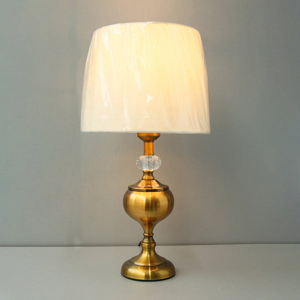 Metal Murli 100×95 Golden Brown Color Table Lamps(Pair) for bedrooms