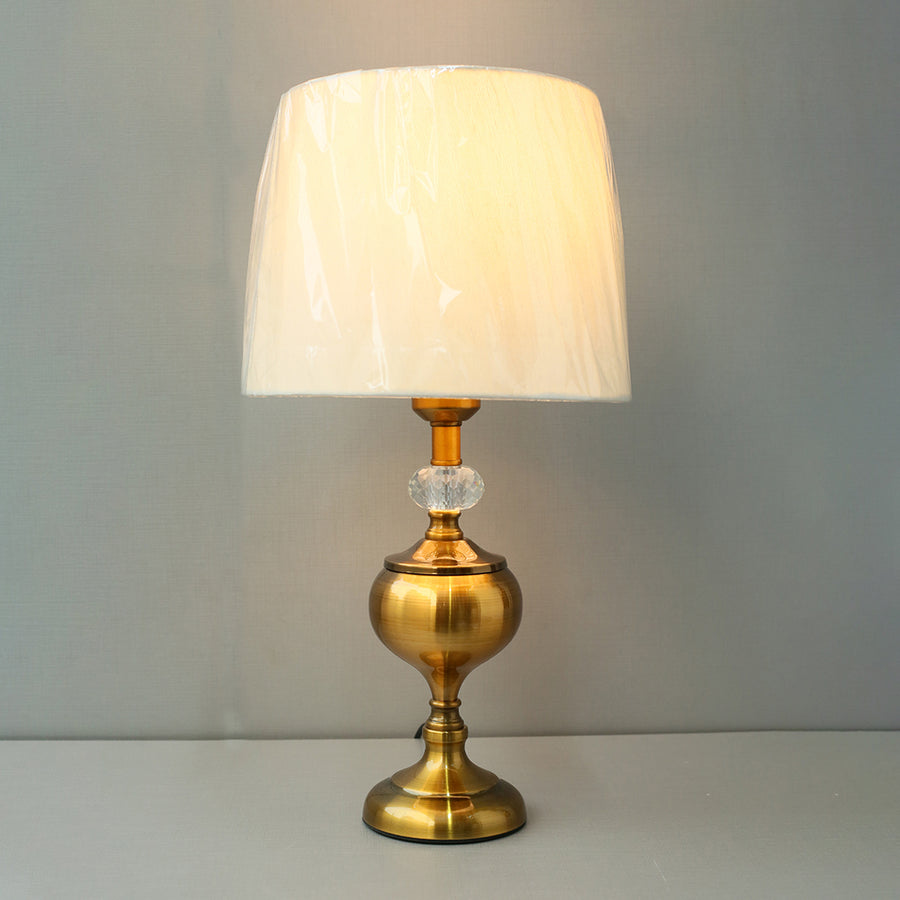 Metal Murli 100×95 Golden Brown Color Table Lamps(Pair) for bedrooms