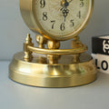 Green Glass Banker with Built-In Clock Study Lamp (Each) for bedrooms
