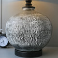 Rustic B&W Texture Table Lamps (Pair) for bedrooms