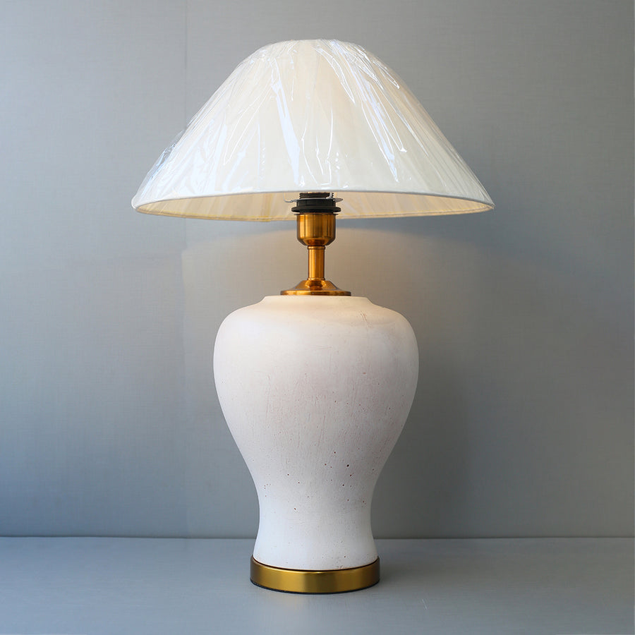 Ceramic 18505 Rustic Bone White Table Lamp (Pair) for bedrooms