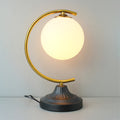 Metal Moon shape Frosted Ball Table Lamp (Each) for bedrooms