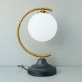 Metal Moon shape Frosted Ball Table Lamp (Each) for bedrooms