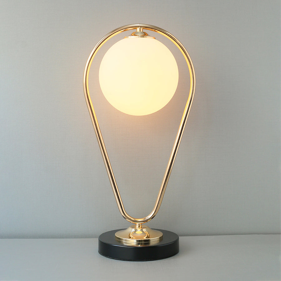 Metal Droplet Frosted Ball Table Lamp (Each) for bedrooms