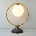 Metal Circle Frosted Ball Table Lamp (Each) for bedrooms
