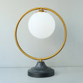 Metal Circle Frosted Ball Table Lamp (Each) for bedrooms