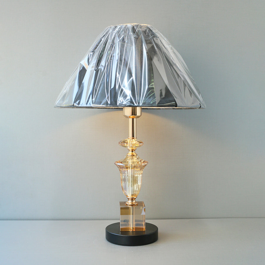 Champagne Crystal Box and Bell Table Lamps (Pair) for bedrooms
