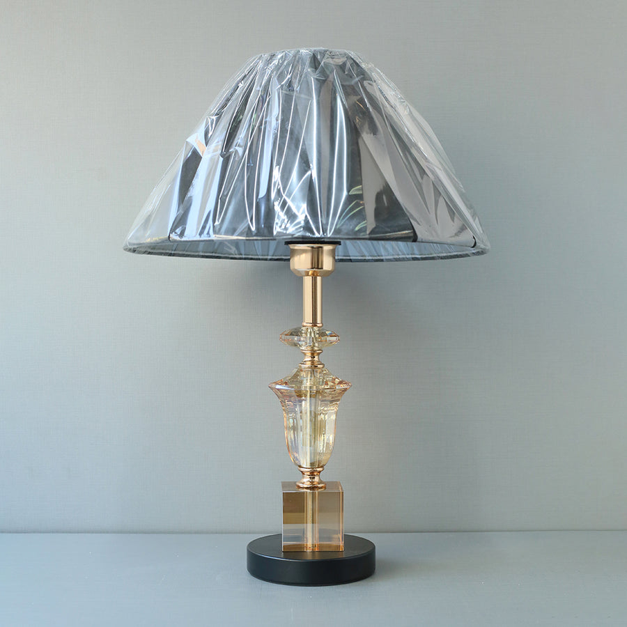 Champagne Crystal Box and Bell Table Lamps (Pair) for bedrooms