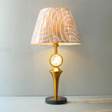 Metal 6001+Cone GB Crystal Table Lamp (Pair) for bedrooms