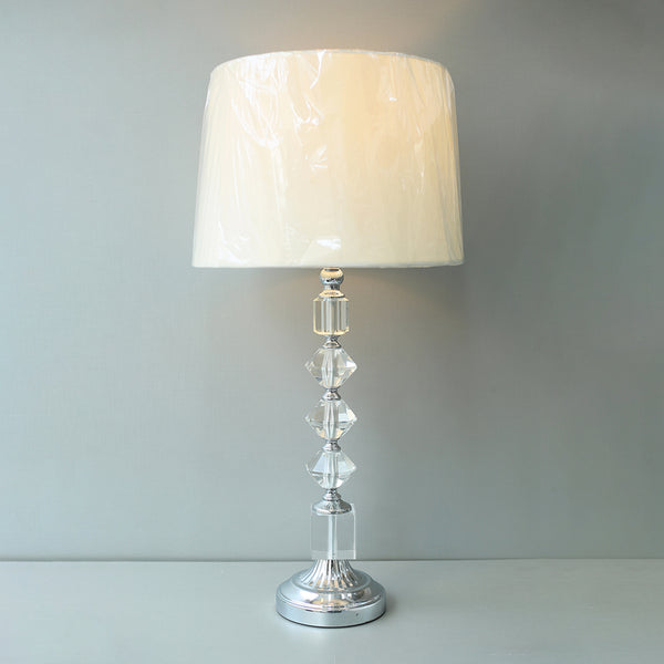 Decorative Modern Crystals and Chorom 01 Table Lamps (Pair) for bedrooms