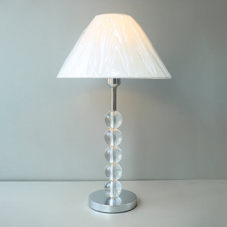 Decorative Modern Penta Crystals and Chorom 02 Table Lamps (Pair) for bedrooms