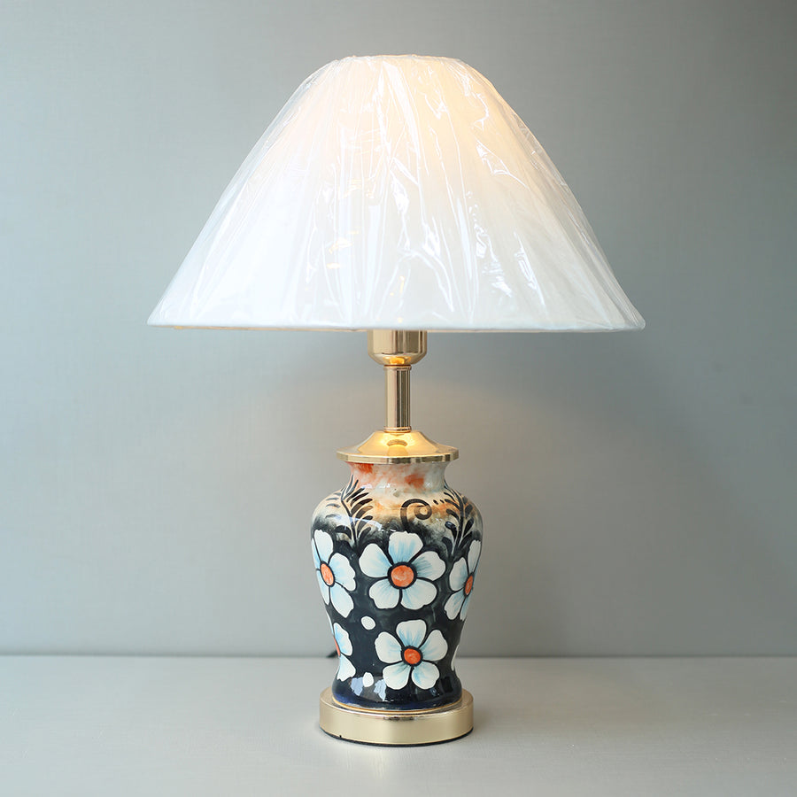 Ceramic Handmade Blue Pottery 04 Table Lamps (Pair) for bedrooms