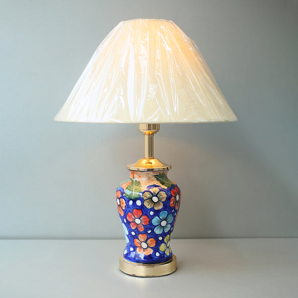 Ceramic Handmade Blue Pottery 03 Table Lamps (Pair) for bedrooms