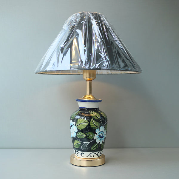 Ceramic Handmade Blue Pottery 02 Table Lamps (Pair) for bedrooms