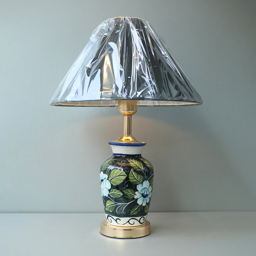 Ceramic Handmade Blue Pottery 02 Table Lamps (Pair) for bedrooms