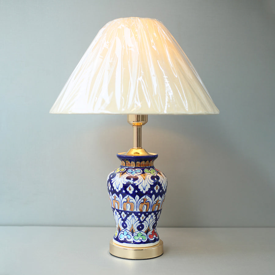 Ceramic Handmade Blue Pottery 01 Table Lamps (Pair) for bedrooms