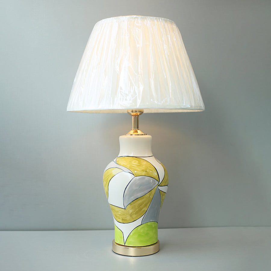 Ceramic Handmade Raim Mix Pattern M Table Lamps (Pair) for bedrooms