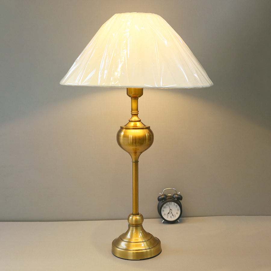 Metal Murli 100×95 Heighted Golden Brown Color Table Lamps(Pair) for bedrooms