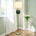 Ceramic 914 Green & Golden Corner Floor Lamp (Each) for living rooms