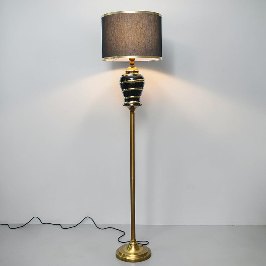 Ceramic Spiral B&G Corner Floor Lamp (Each) for living rooms