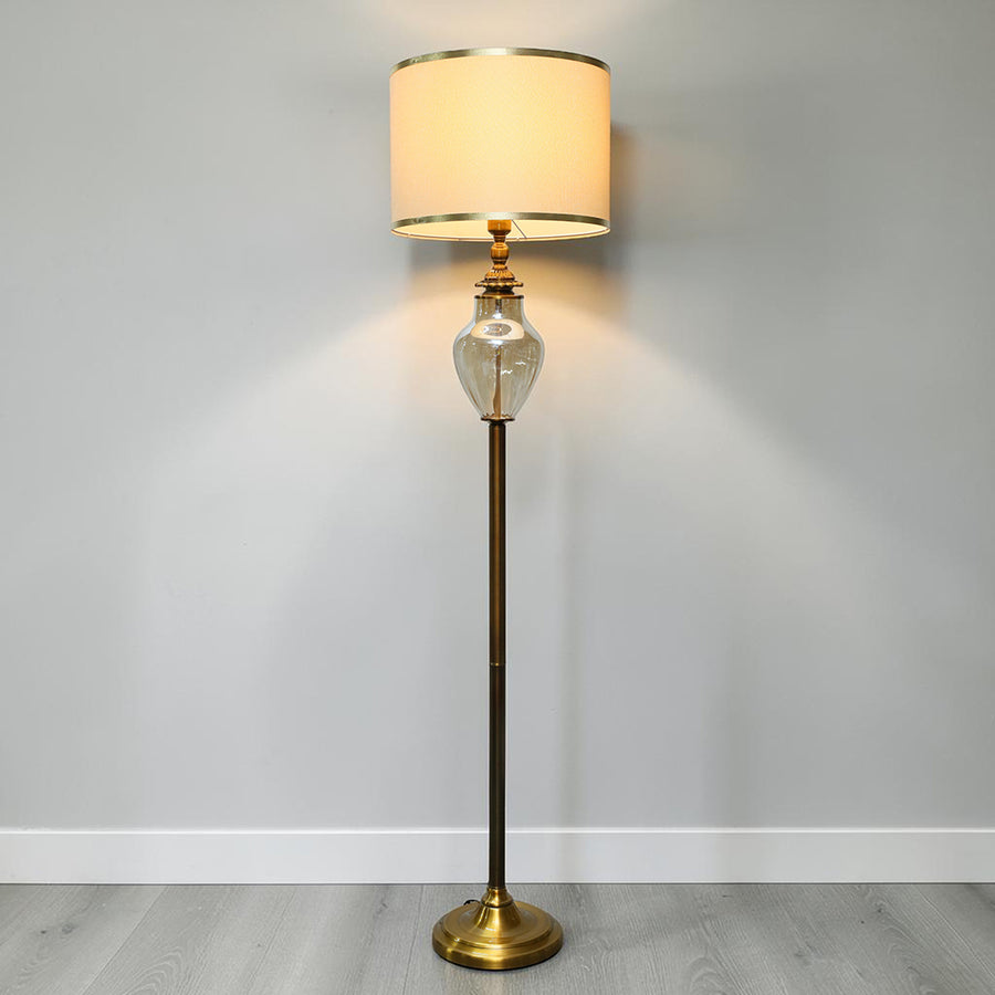 Italian Glass Style Corner Floor Lamp (Each) for living rooms