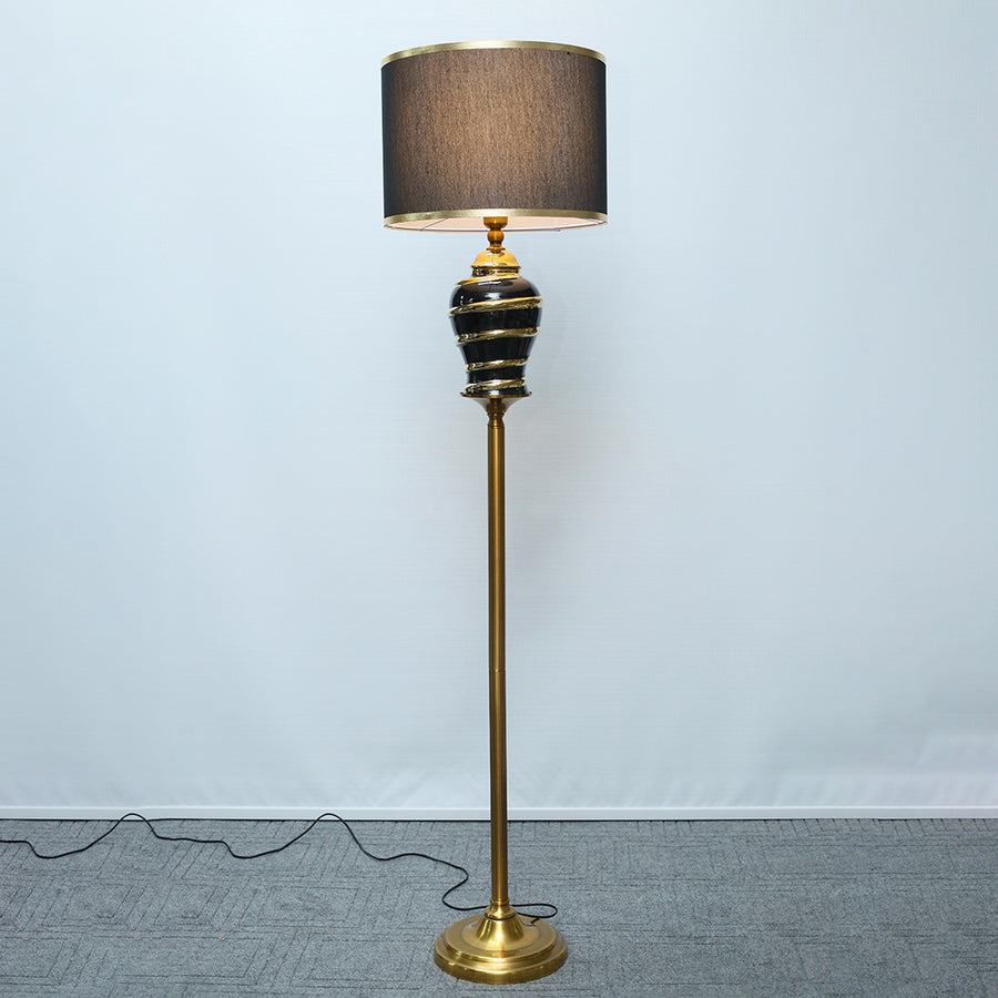 Ceramic Spiral B&G Corner Floor Lamp (Each) for living rooms