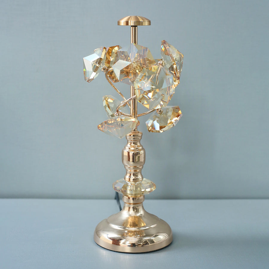 Crystal Multi Floral Table Lamps (Each) for bedrooms