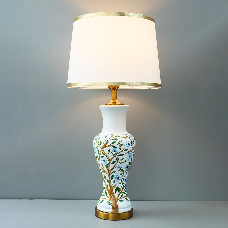 Ceramic Floral Tree B.L.J Lounge Lamps (Pair) for bedrooms