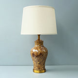 Ceramic Raim Brown Texture Side Table Lamps (Pair) for bedrooms