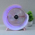 Colorful Desktop Fan with RGB. Table Lamp for bedrooms
