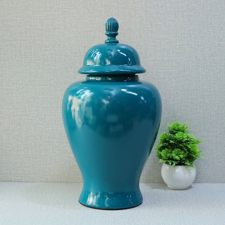 Urn Model 18503 Teal Blue (Each) Table Lamp for living rooms