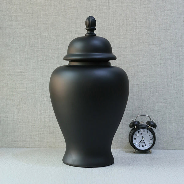 Urn Model 18503 Matt Black (Each) Table Lamp for living rooms
