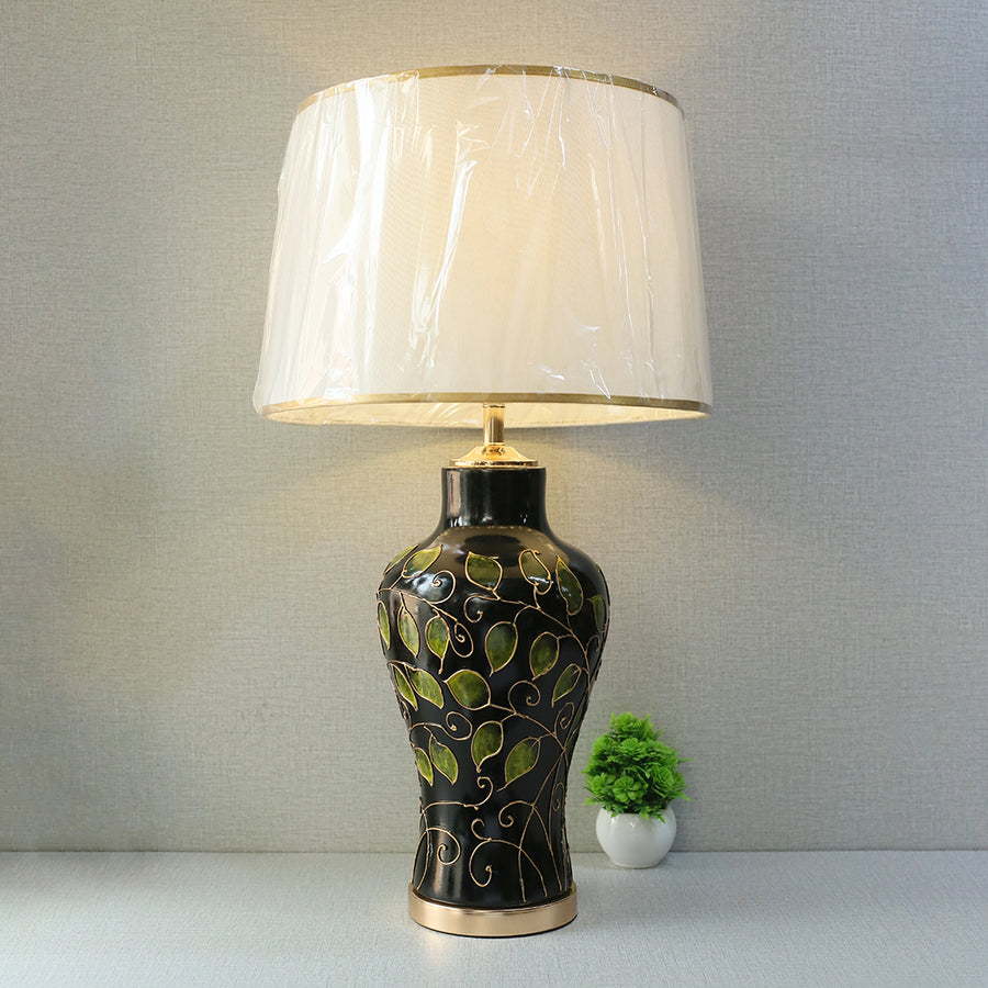Ceramic Raim Handmade Tiny Leaves Lounge Table Lamps (Pair) for bedrooms
