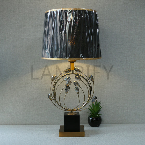 Metal Model MCL 12B Round Shape Table Lamps (Pair) for bedrooms