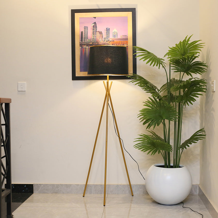 Metal Tripod Golden Floor Lamp (Each) for living rooms