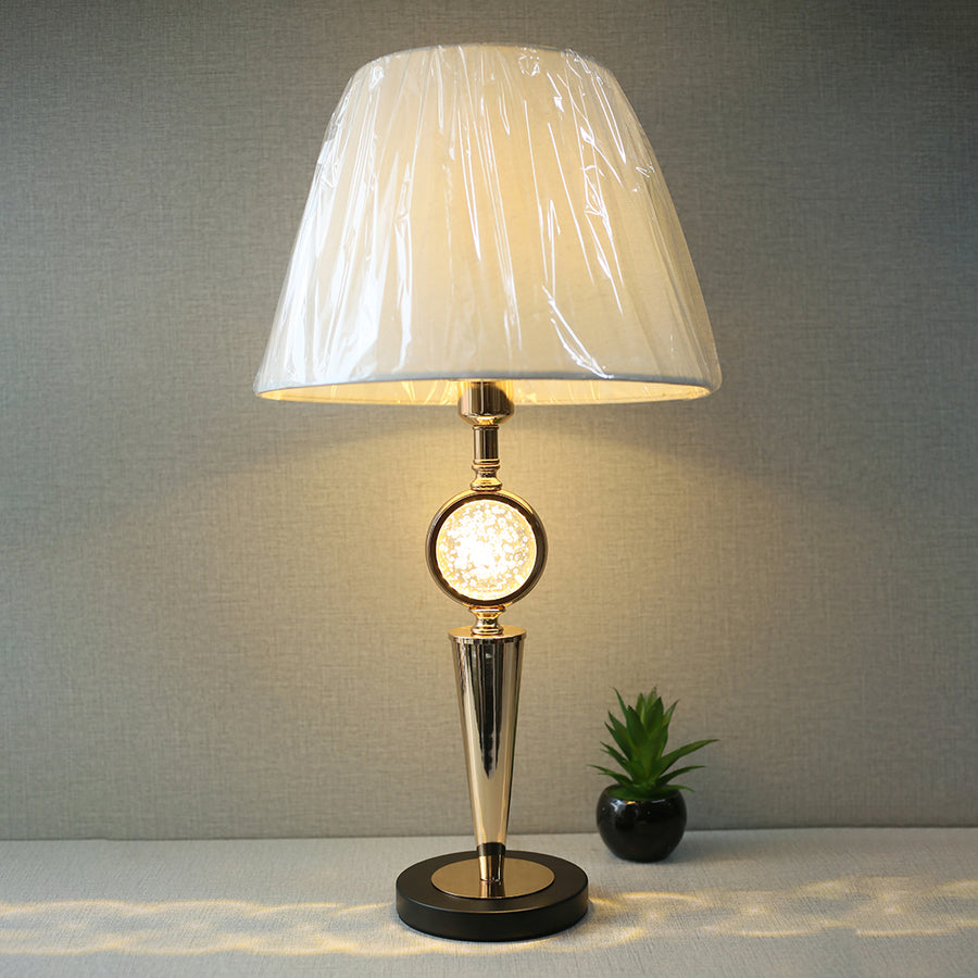 Metal Cone 6001 Crystal Table Lamp (Pair) for bedrooms