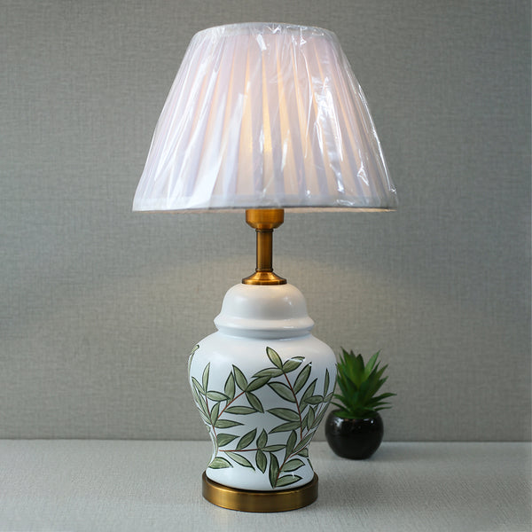 Ceramic Bell Leaf’s Hand painted Table Lamp (Pair) for bedrooms