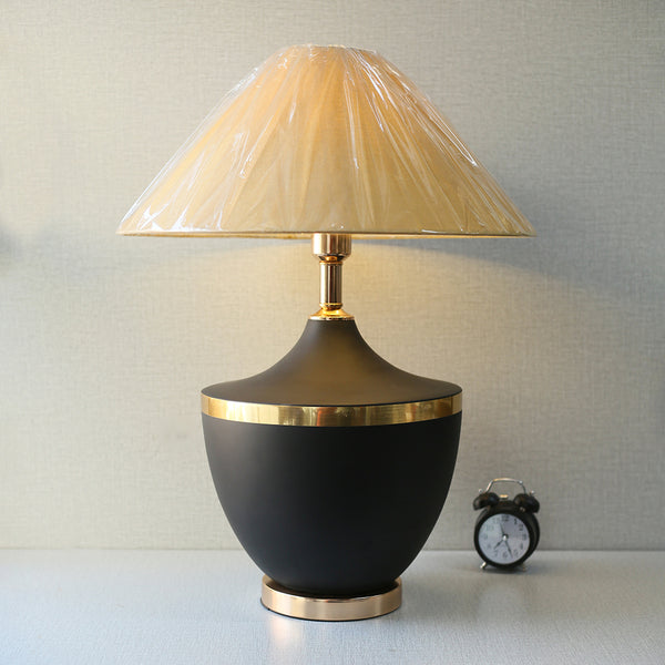 Ceramic 14501 XL Black Table Lamp (Pair) for bedrooms