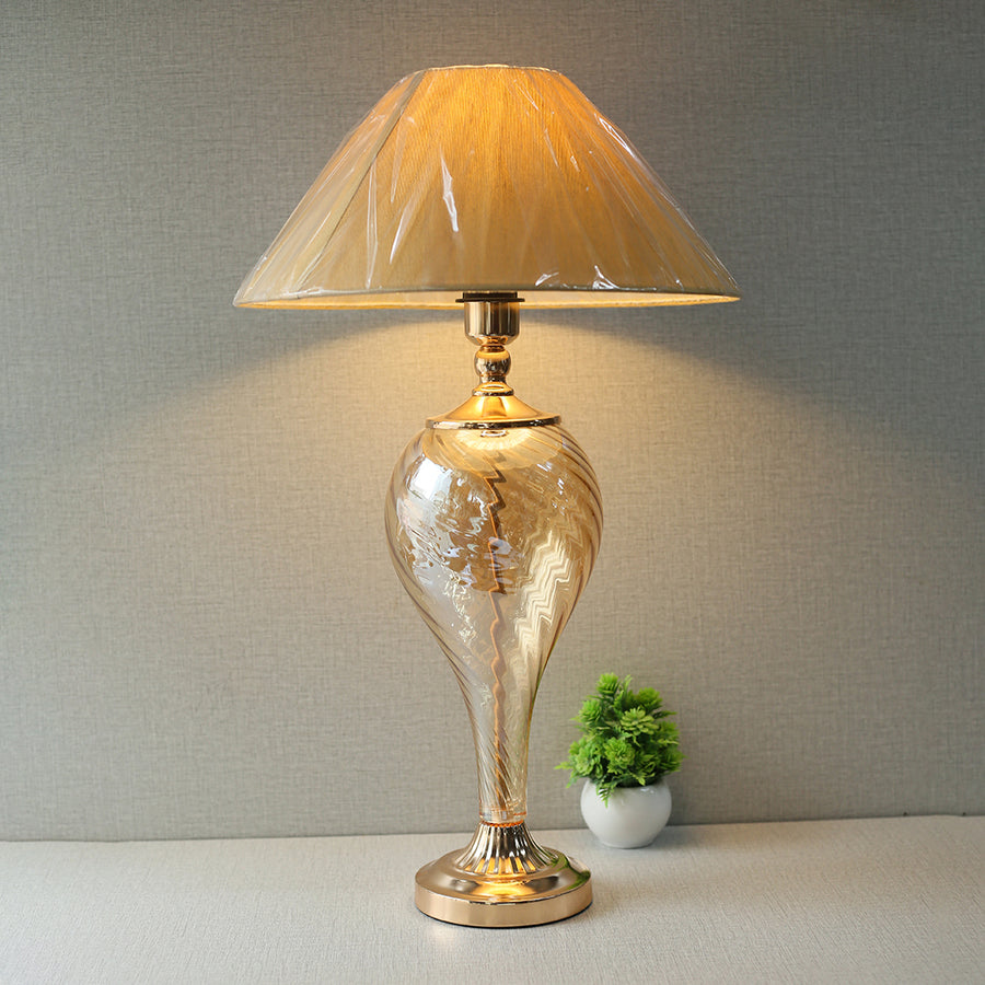 Tornado Glass Lounge Table Lamp (Pair) for bedrooms