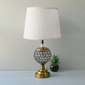 Metal Beads Round Double Light GB-BK Table lamps (Pair) for bedrooms